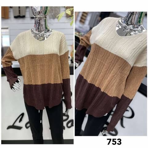 Sweter damskie 753 Mix kolor XL/2XL-2XL/3XL 1