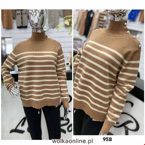 Sweter damskie 958 Mix kolor XL/2XL-2XL/3XL