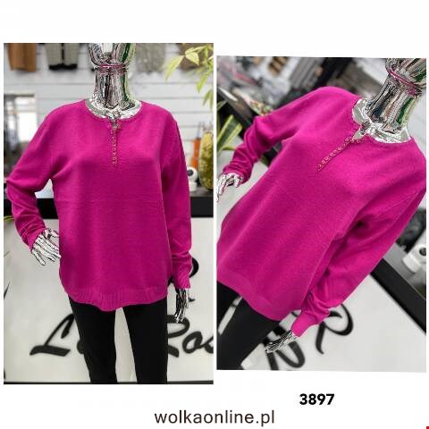 Sweter damskie 3897 Mix kolor XL/2XL-2XL/3XL