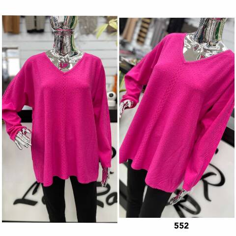 Sweter damskie 552 Mix kolor XL/2XL-2XL/3XL