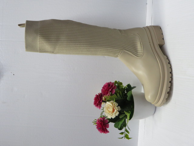 Kozaki Damskie 9072 BEIGE 36-41