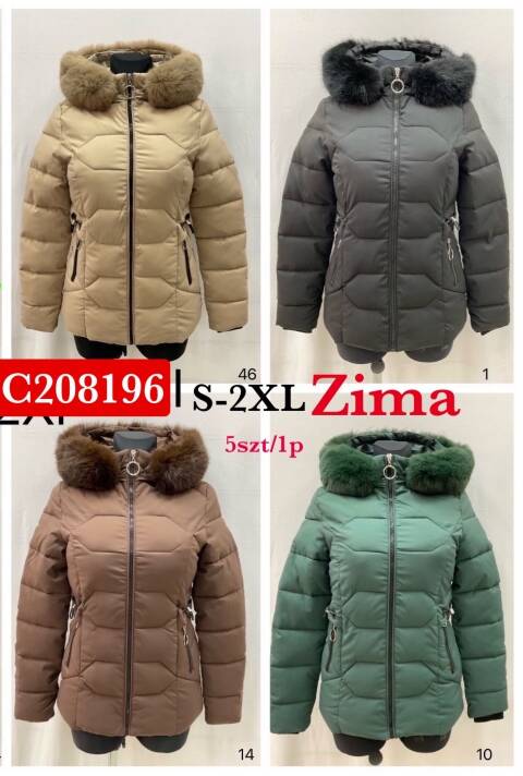 Kurtka zimowa damskie C208196 1 kolor S-2XL