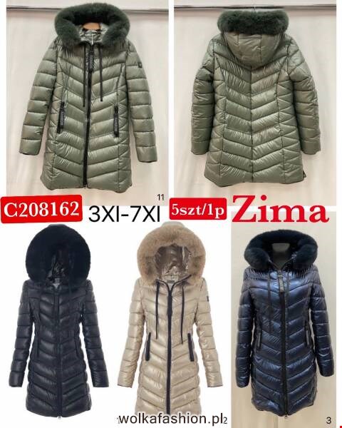 Kurtka zimowa damskie C208162 1 kolor 3XL-7XL