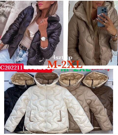  Kurtka zimowa damskie C202211 Mix kolor M-2XL