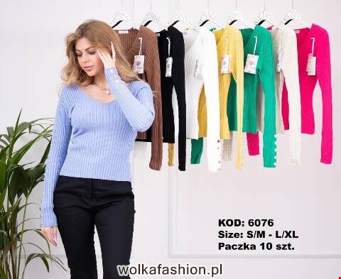Sweter damskie 6067 Mix kolor S/M-L/XL 1