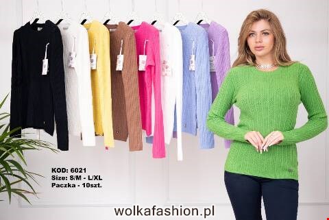 Sweter damskie 6021 Mix kolor S/M-L/XL 1