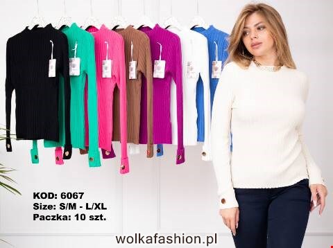 Sweter damskie 6067 Mix kolor S/M-L/XL 1