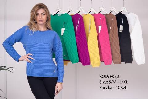 Sweter damskie F052 Mix kolor S/M-L/XL 1