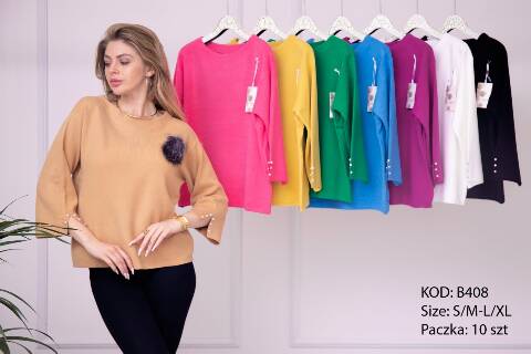 Sweter damskie B408 Mix kolor S/M-L/XL 1