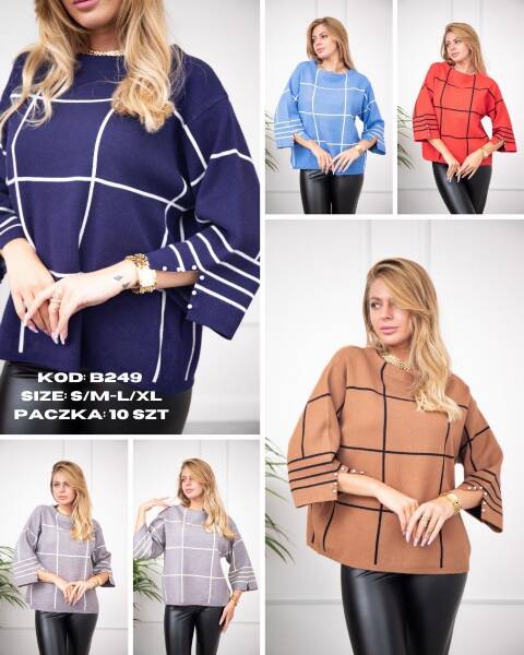 Sweter damskie B249 Mix kolor S/M-L/XL 1