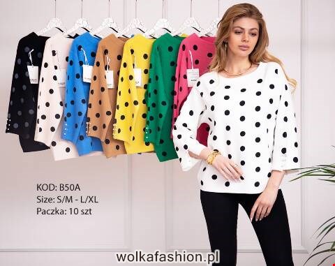 Sweter damskie B50A Mix kolor S/M-L/XL 1