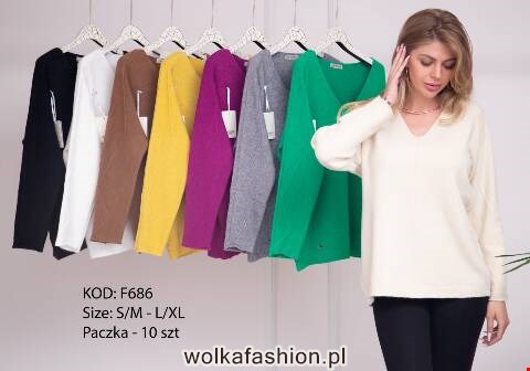 Sweter damskie F686 Mix kolor S/M-L/XL 1