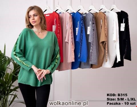 Sweter damskie B315 Mix kolor S/M-L/XL