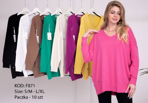 Sweter damskie F871 Mix kolor S/M-L/XL 1
