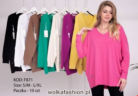 Sweter damskie F871 Mix kolor S/M-L/XL 1