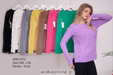 Sweter damskie F512 Mix kolor S/M-L/XL