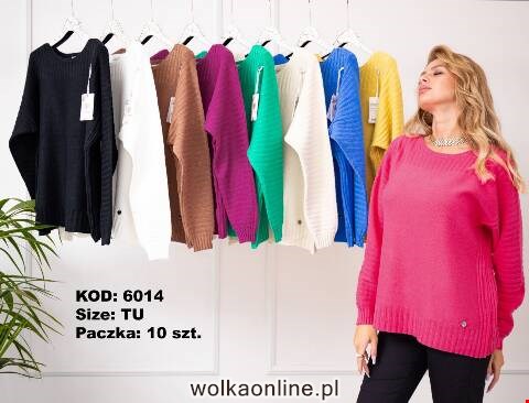 Sweter damskie 6014 Mix kolor Standard