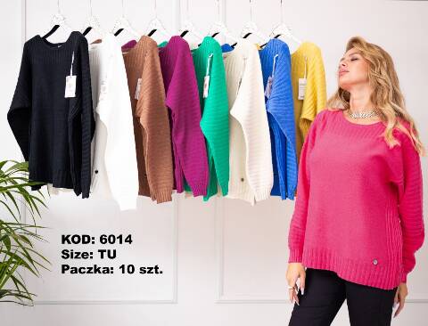Sweter damskie 6014 Mix kolor Standard 1