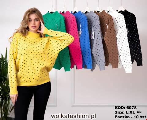 Sweter damskie 6078 Mix kolor S/M-L/XL