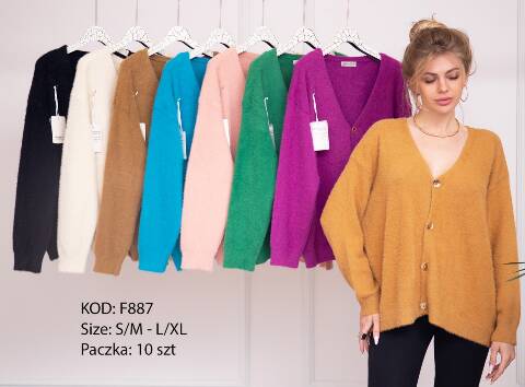 Sweter damskie F887 Mix kolor S/M-L/XL 1
