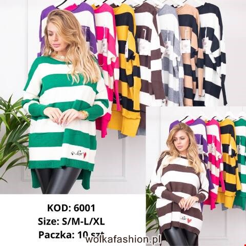 Sweter damskie 6001 Mix kolor S/M-L/XL