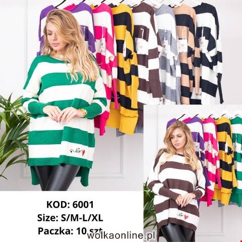 Sweter damskie 6001 Mix kolor S/M-L/XL