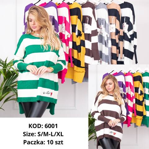 Sweter damskie 6001 Mix kolor S/M-L/XL 1