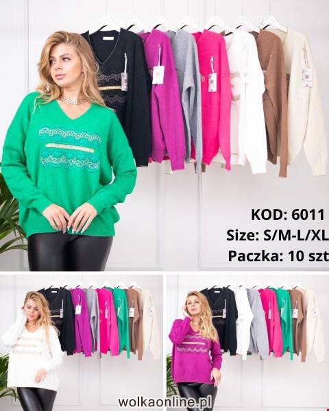 Sweter damskie 6011 Mix kolor S/M-L/XL