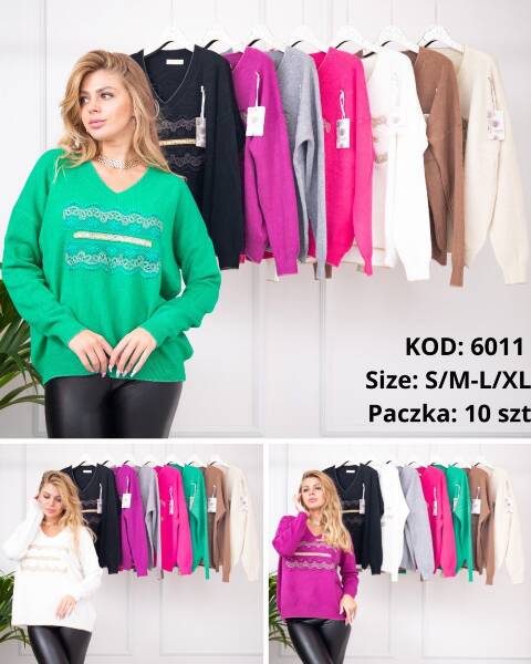 Sweter damskie 6011 Mix kolor S/M-L/XL 1