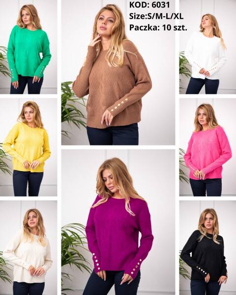 Sweter damskie 6031 Mix kolor S/M-L/XL 1