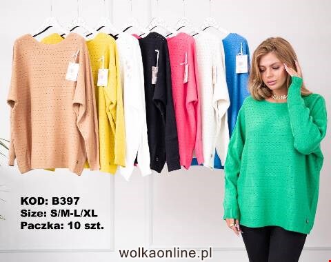 Sweter damskie B397 Mix kolor S/M-L/XL
