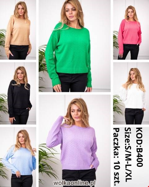 Sweter damskie B400 Mix kolor S/M-L/XL