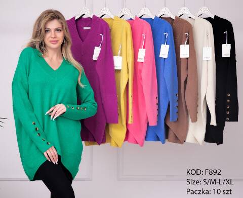 Sweter damskie F892 Mix kolor S/M-L/XL 1