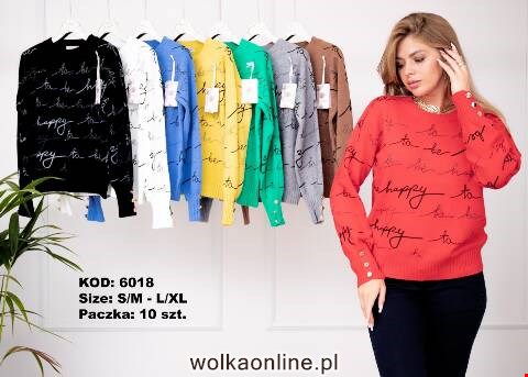 Sweter damskie 6018 Mix kolor S/M-L/XL