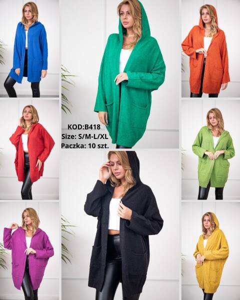 Narzutka damskie B418 Mix kolor S/M-L/XL