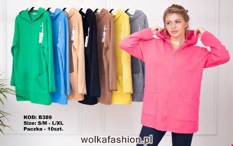 Kardigan damskie B389 Mix kolor S/M-L/XL