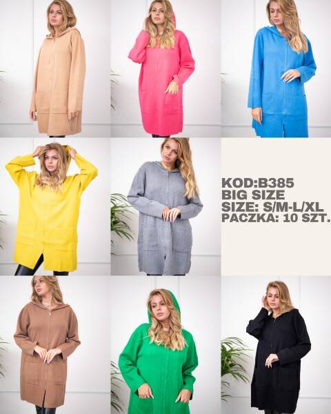 Kardigan damskie B385 Mix kolor S/M-L/XL 1