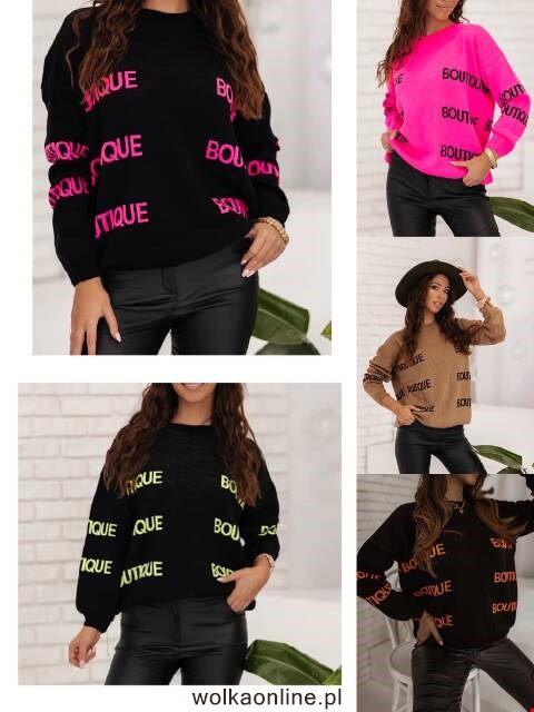 Sweter damskie 1027 Mix kolor Standard (Towar Tureckie)