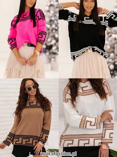 Sweter damskie 1029 Mix kolor Standard (Towar Tureckie)