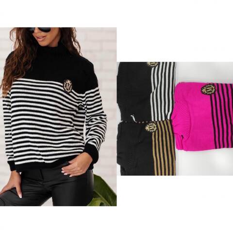 Sweter damskie 1034 Mix kolor Standard (Towar Tureckie) 1