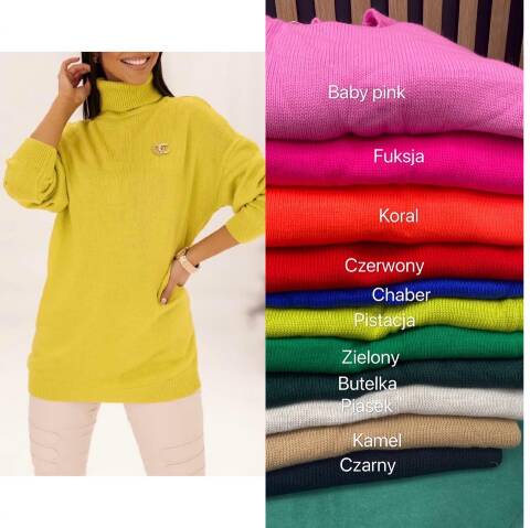 Sweter damskie 1035 Mix kolor Standard (Towar Tureckie)