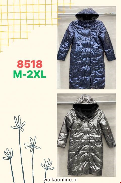 Płaszcze damskie 8518 1 kolor M-2XL