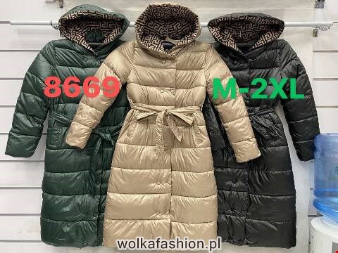 Płaszcze damskie 8669 1 kolor M-2XL