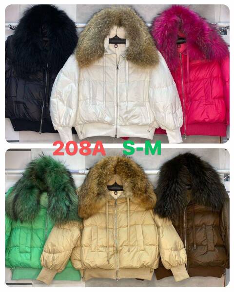 Kurtka zimowa damskie 208A 1 kolor S-M
