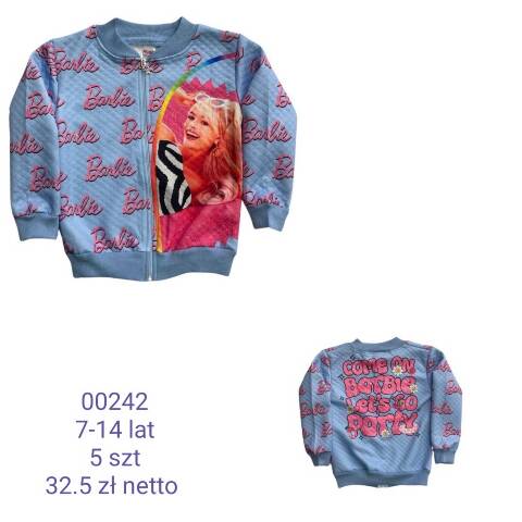 Bluza dziewczęca 00242 1 kolor 7-14 (Towar Tureckie) 1