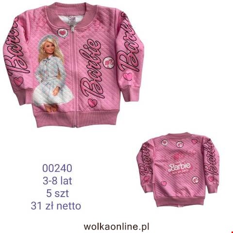 Bluza dziewczęca 00240 1 kolor 3-8 (Towar Tureckie)