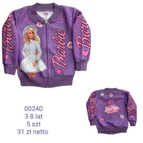 Bluza dziewczęca 00240 1 kolor 3-8 (Towar Tureckie) 1