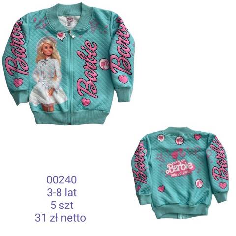 Bluza dziewczęca 00240 1 kolor 3-8 (Towar Tureckie) 1