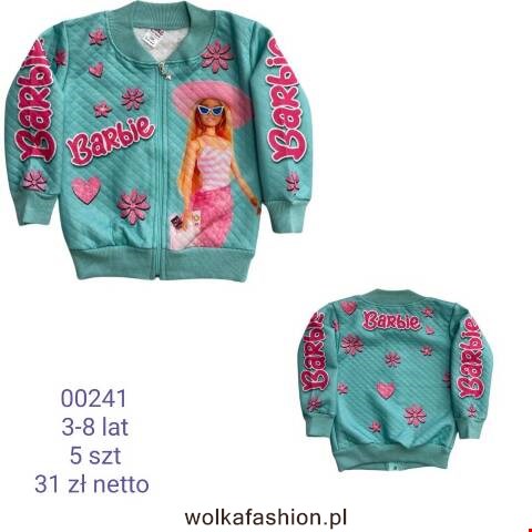 Bluza dziewczęca 00241 1 kolor 3-8 (Towar Tureckie)