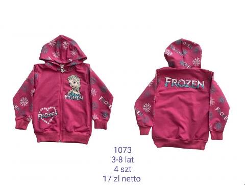 Bluza dziewczęca 1073 1 kolor 3-8 (Towar Tureckie) 1